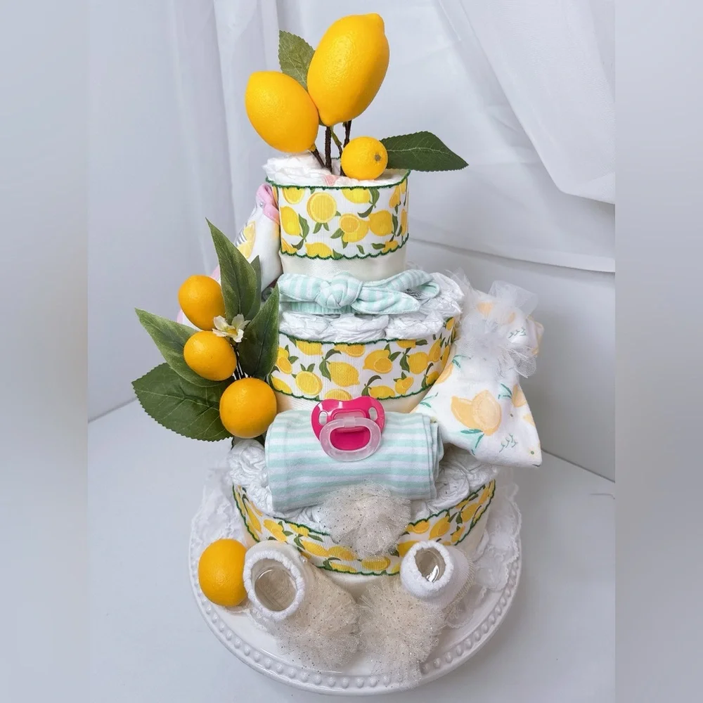 Lemons Diaper Cake, Lemon theme